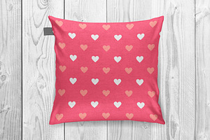 Vector Seamless Hearts Patterns