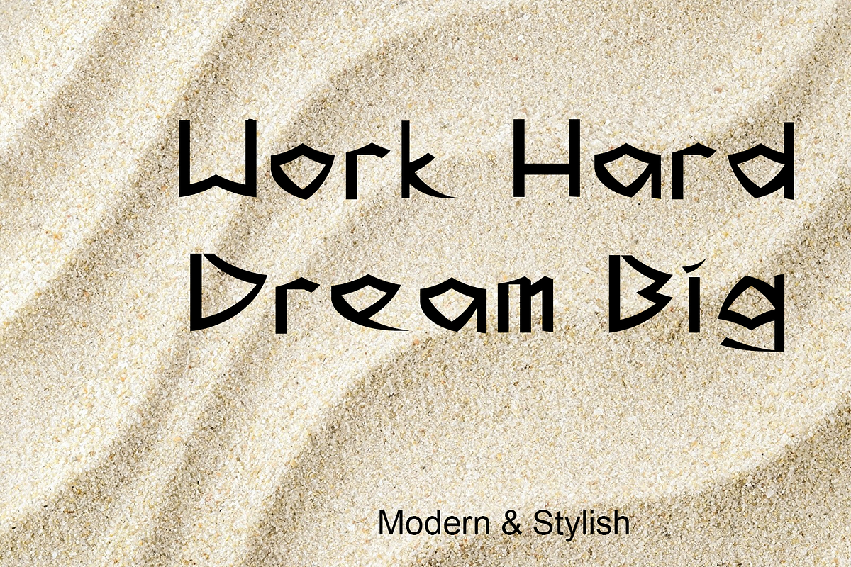 Japanese Chinese Sans Serif Font, a Sans Serif Font by jastudio123 (Photo 5 of 8)