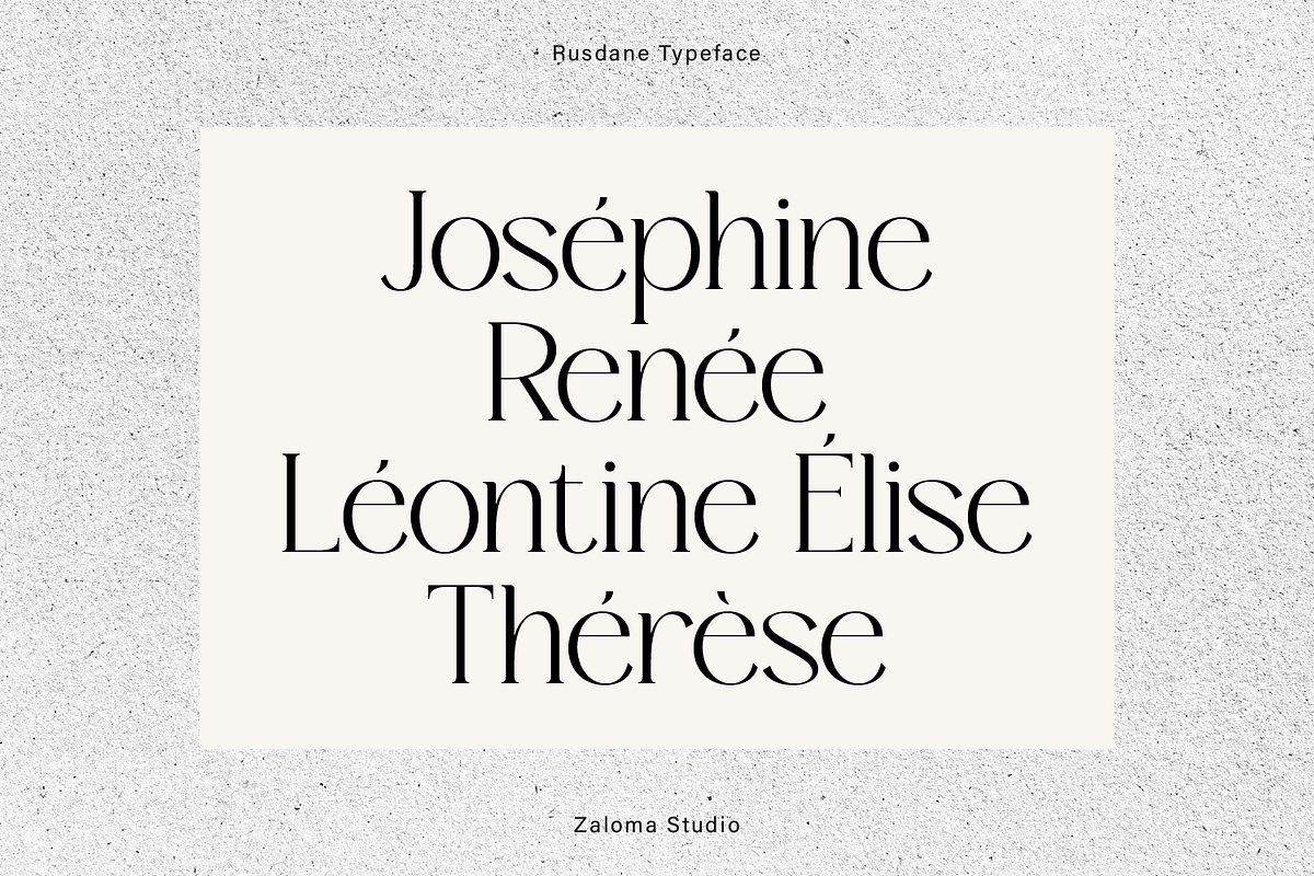 Rusdane, a Serif Font by Zaloma Studio (Photo 5 of 19)