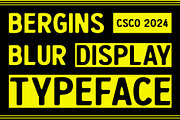 Bergins Blur, a Sans Serif Font by Craft Supply Co. (Thumbnail 1 of 8)