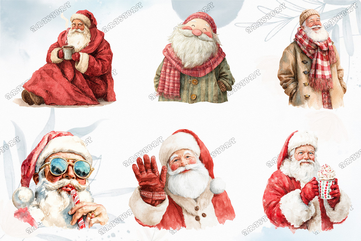 Santa Claus Clipart, a Graphic by designcity5 (Photo 3 of 5)