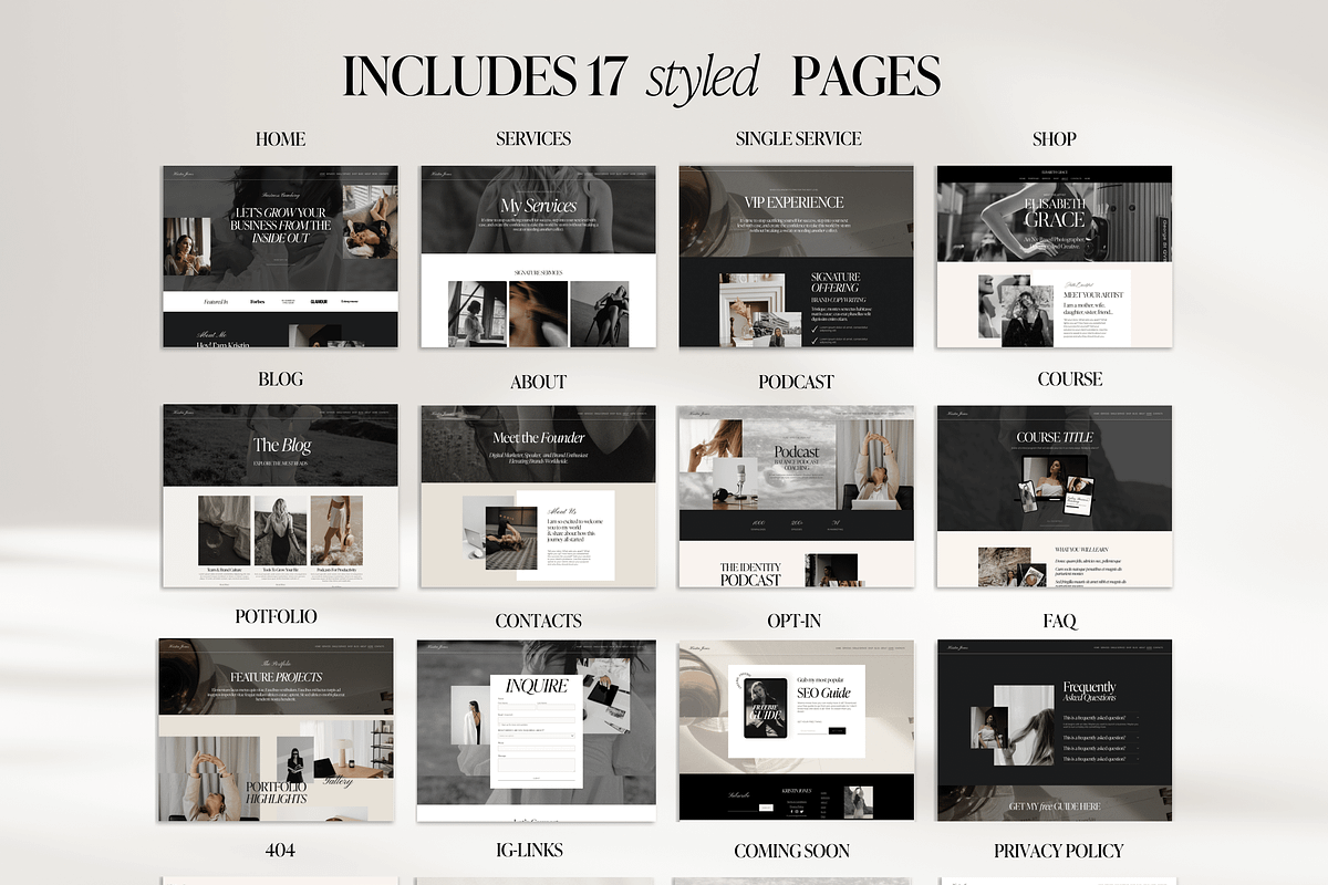 Squarespace Website Template coach, a Squarespace Template by Presentibox (Photo 10 of 11)
