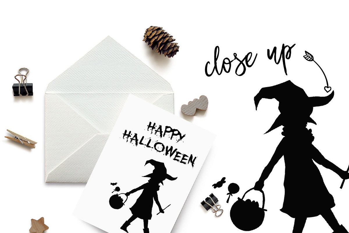 Halloween Silhouette Clipart, a Graphic by ConfettiBears (Photo 2 of 4)