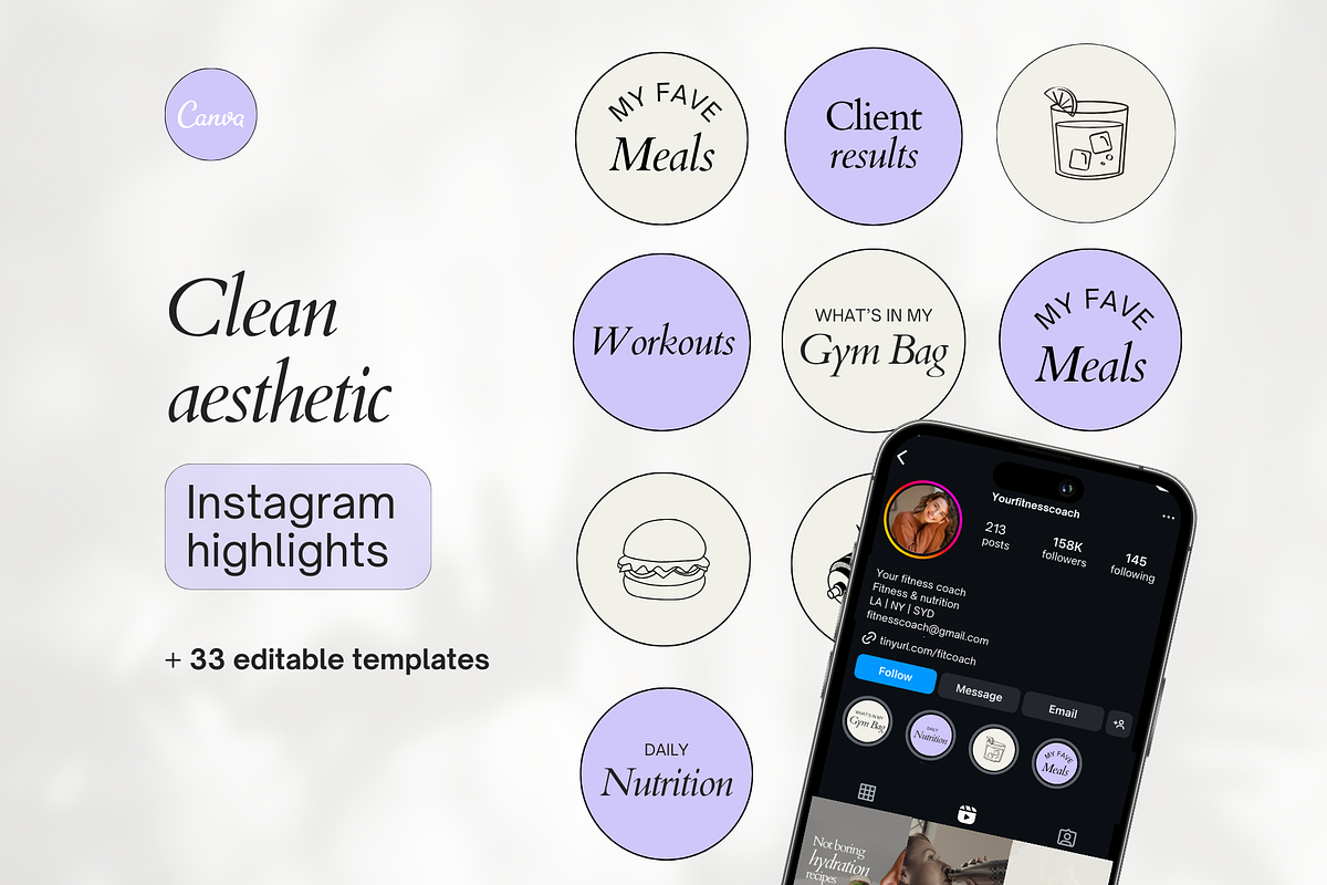 Fitness Instagram Highlight Covers, a Social Media Template by Motion Studio (Photo 1 of 7)