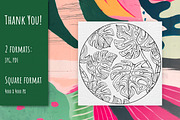 10 Circle Coloring Pages | Nature, an Animal Illustration by ChristinaDesigns (Thumbnail 7 of 7)