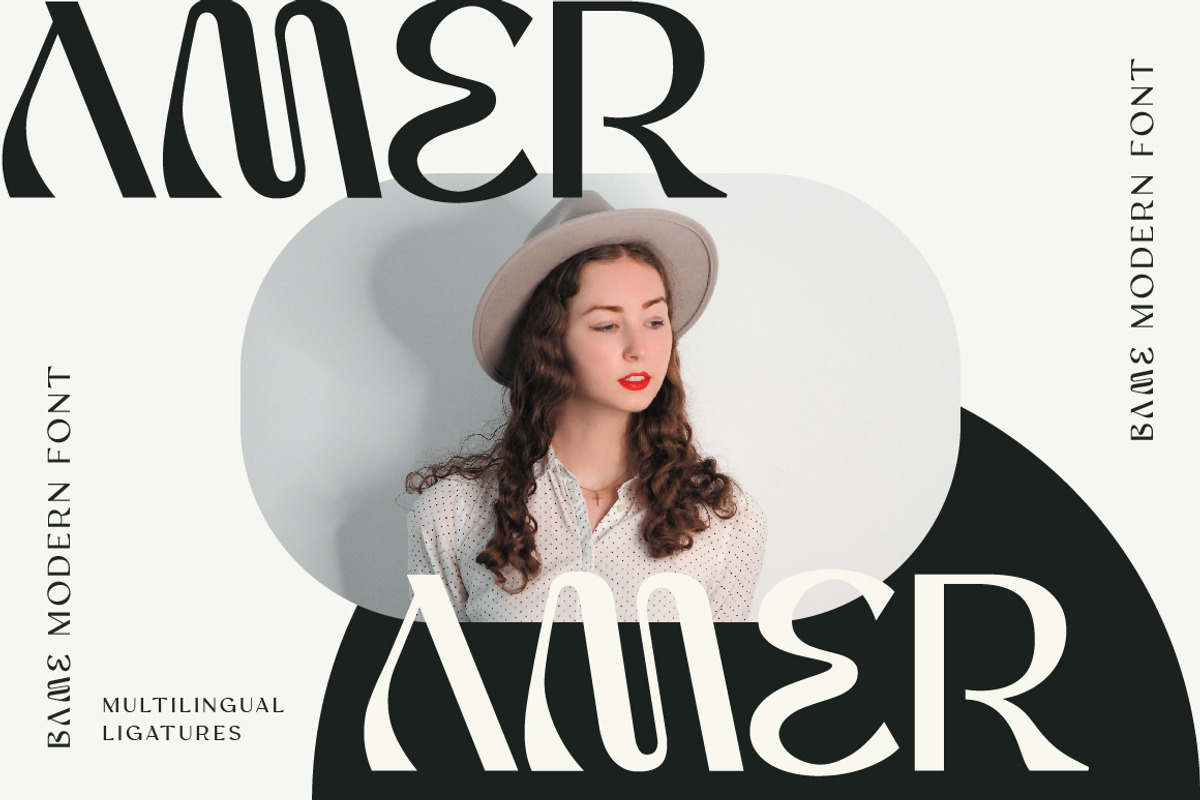 BAME Display Typeface, a Sans Serif Font by Typebae (Photo 5 of 9)