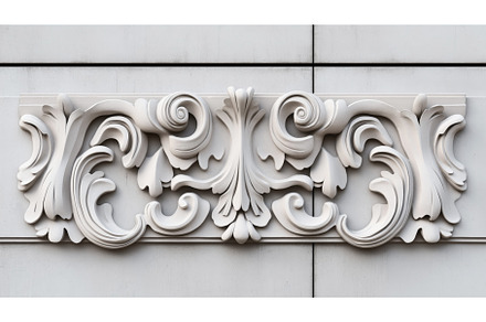 Detailed white ornamental stucco, an Arts & Entertainment Photo by Sergey Kotenev