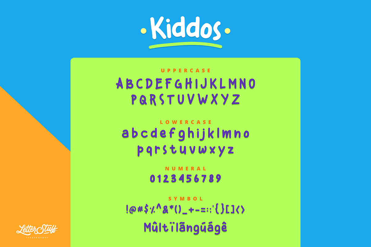 Kiddos Font | Handwritten Font, a Sans Serif Font by LetterStuff Typefoundry (Photo 5 of 5)