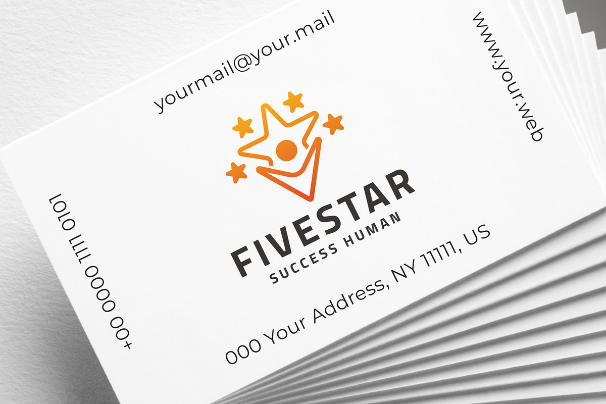 Five Star - Success Human Logo, a Branding & Logo Template by Design_Planet (Photo 2 of 4)