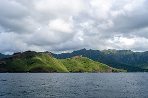 Cliffs along the coast between Taiohae and Hakaui, Nuku Hiva, Fr, a Photo by GoodGoods