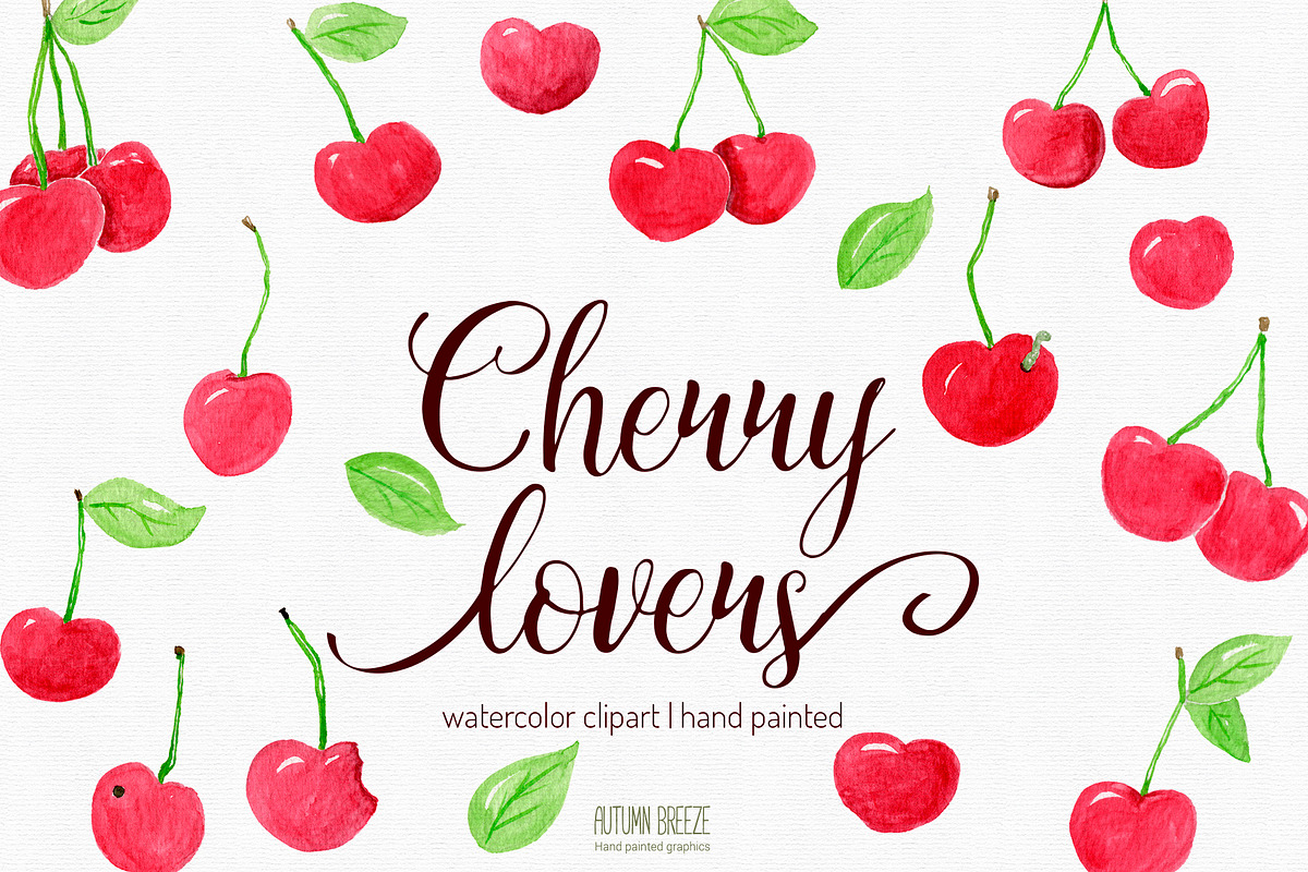 Watercolor cherrys, a Food Illustration by Autumn Breeze (Photo 1 of 3)