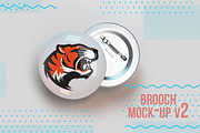 badge pin brooch mock-up V2, a Product Mockup by graystudio (Thumbnail 1 of 3)