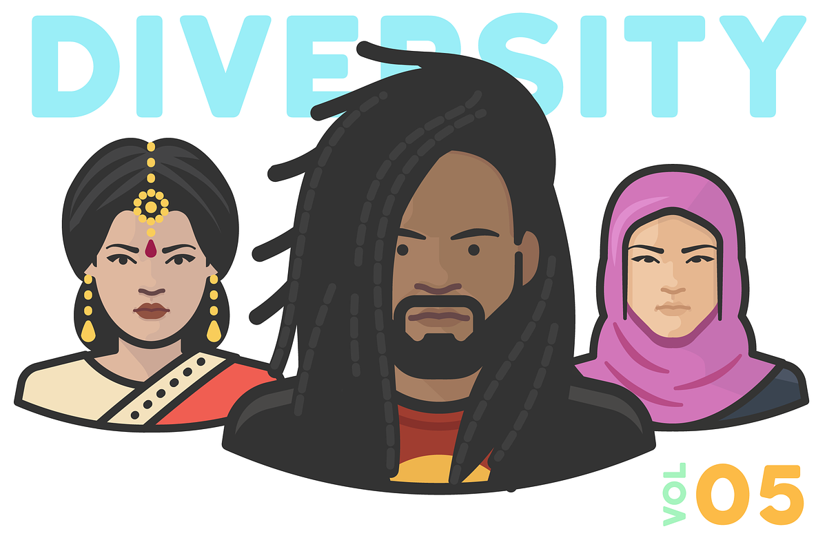 Diversity Avatars v2 - Volume 5, an Icon by Iconify.it (Photo 1 of 9)