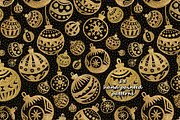 GOLD Christmas balls, a Pattern Graphic by xgart (Thumbnail 5 of 5)