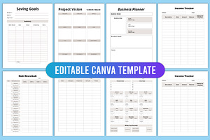 Personal Finance Planner Canva