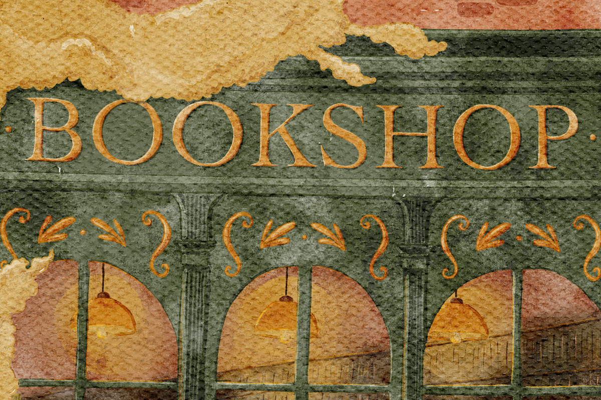 Bookshop | hand drawn illustration, an Object Illustration by OkPen (Photo 5 of 6)
