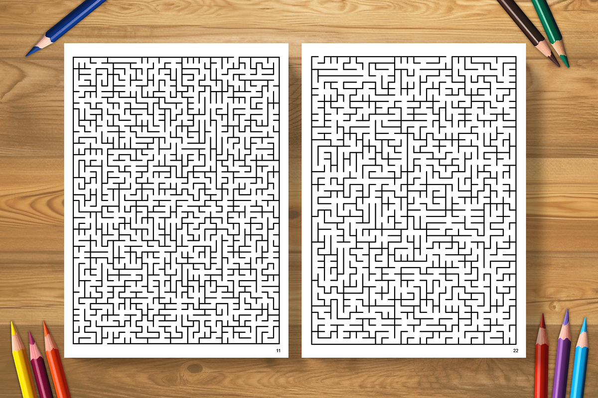 Rectangular Mazes - 4 books (2025), an Illustration by Cruiz Studio (Photo 2 of 2)