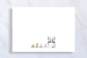 Cute Baby Chinchilla Baby Stationary, a Card Template by stockhype (Thumbnail 1 of 2)
