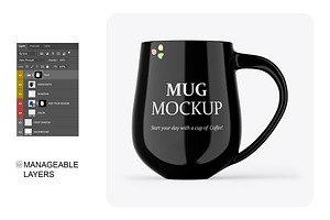 Glossy Mug Mockup