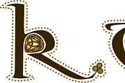 Decorative Celtic Alphabet - antique, a Graphic by AonCelticArt (Thumbnail 5 of 6)