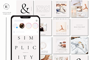 Simple Instagram Template, a Templates & Theme by The Edits Shop (Thumbnail 1 of 9)