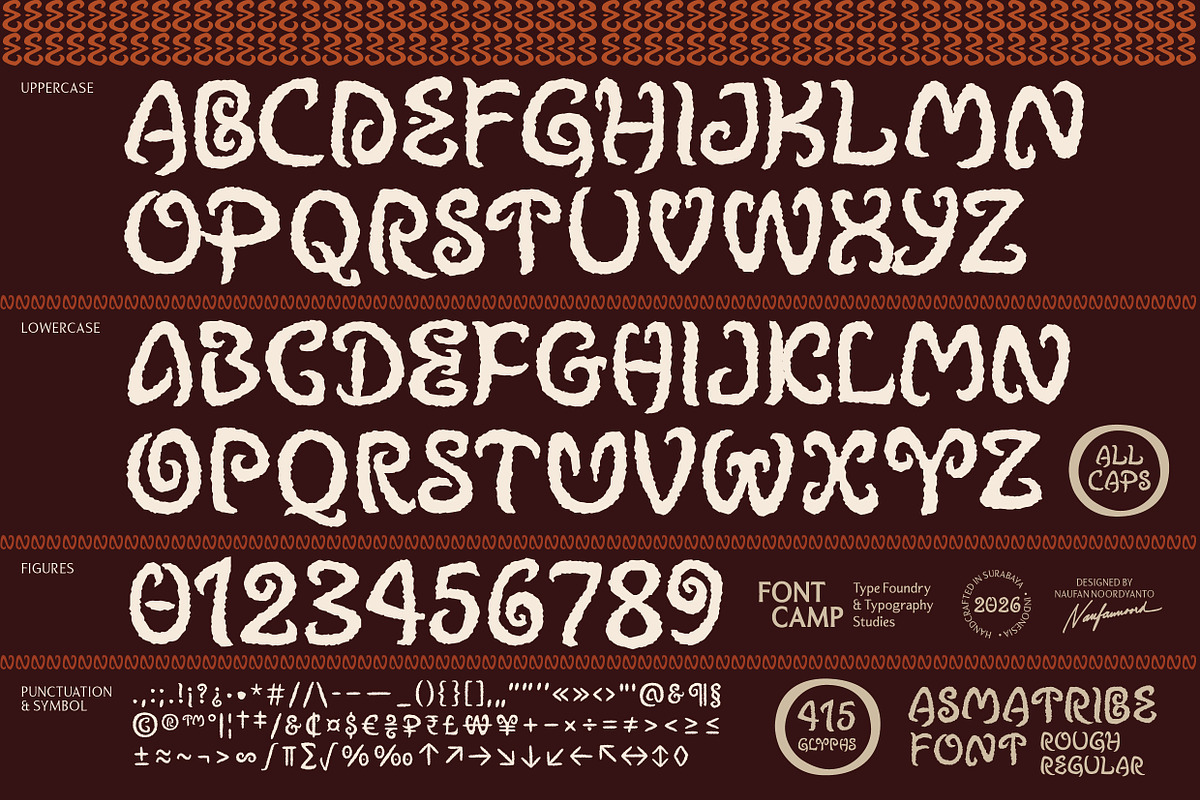 Asmatribe Font, a Handwritten Font by Fontcamp Type Foundry (Photo 5 of 12)