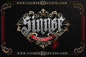 SINNERS FONT + Decorative bonus
