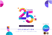 Modern Anniversary Logo Sets, an Invitation Template by OtpirusGraphic (Thumbnail 1 of 7)