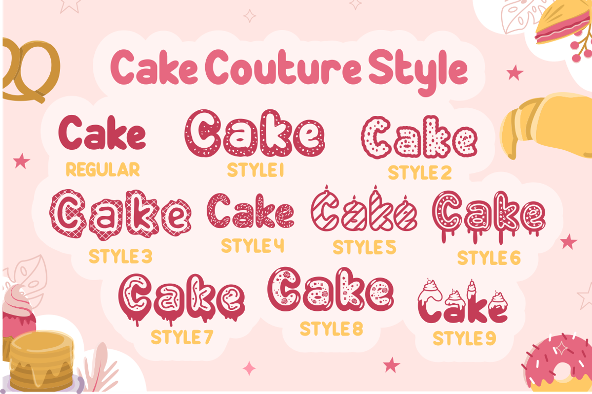 Cake Couture - Cake Font, a Font by PutraCetol Studio (Photo 6 of 11)