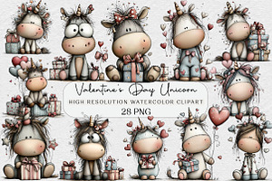 Cute Valentine's Day Unicorn Sublima, an Illustration by DreamCafeArt