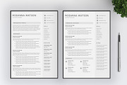 Resume Template / 4 Pages CV, a Resume Template by SalientResume (Thumbnail 3 of 5)
