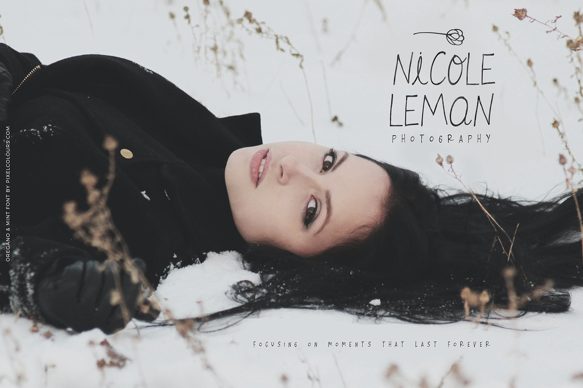 Oregano and Mint Font and Logos preview 3