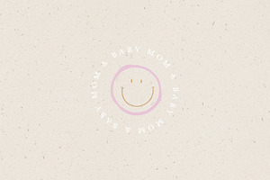 SMILE FACE LILAC / Png Vector File