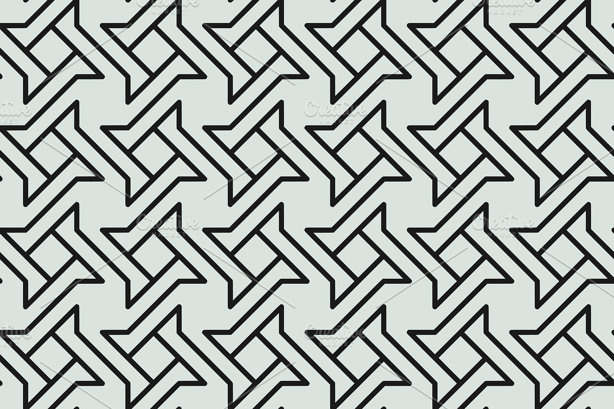 Seamless line pattern vectors, a Pattern Graphic by Neopat (Photo 2 of 9)