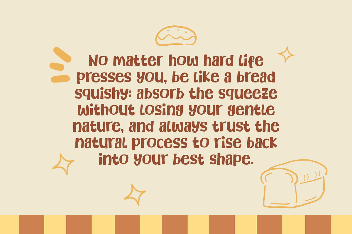 Bread Squishy - A Fun & Cozy Font, a Sans Serif Font by khurasan (Photo 3 of 6)