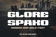 Glore Spako, a Sans Serif Font by alon kelakon (Thumbnail 1 of 6)