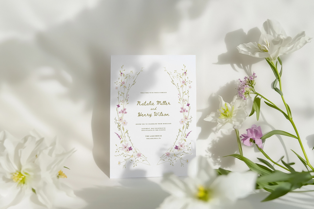 Watercolor Wildflower Garden, a Decorative Illustration by Altea Design Studio (Photo 2 of 18)