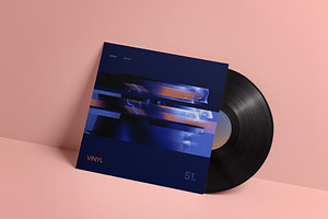 Vinyl Album Cover Mockup