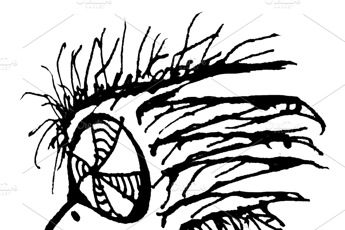 Alien monster animal hand drawn isolated illustration, an Animal Illustration by DanFLCreativo (Photo 2 of 2)