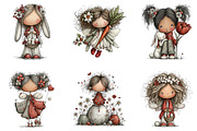Whimsical easter fairy clipart, an Illustration by CreationArt (Thumbnail 3 of 7)