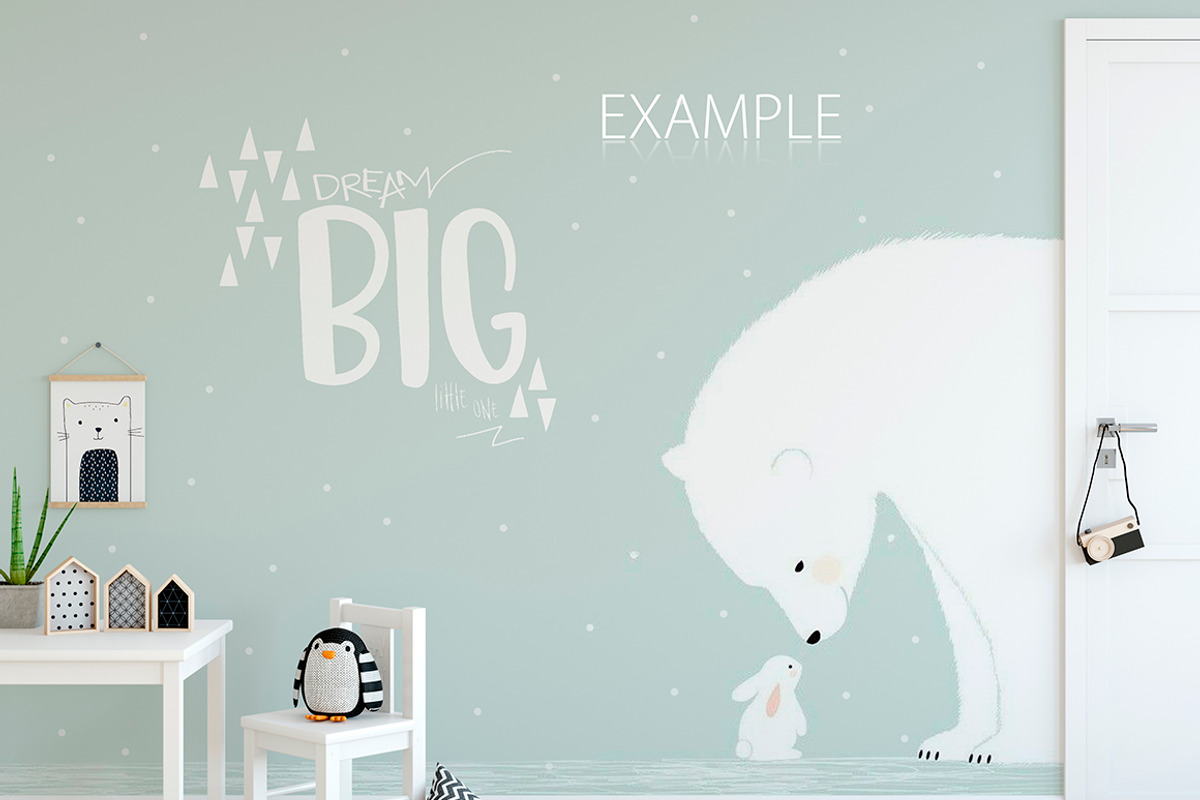 KIDS WALL & FRAMES Mockup Bundle - 3, a Print Template by Yuri-U (Photo 17 of 33)