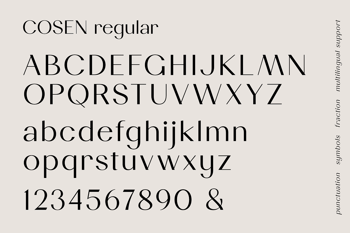 Cosen Font Family, a Sans Serif Font by Larin Type Co. (Photo 14 of 14)