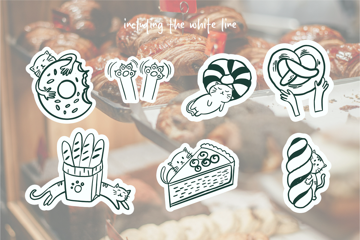Hand Drawn Cute Bakery, a Food Illustration by HunEyy (Photo 4 of 7)