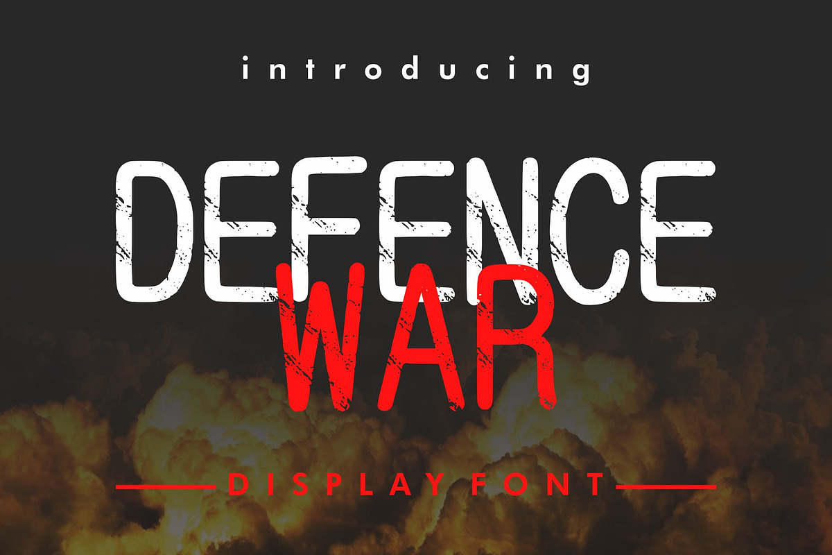 Defence War, a Font by Limited.studio (Photo 1 of 6)
