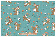 Spring Bunny Mini Pattern Collection, an Illustration by Johanna V. Creative (Thumbnail 4 of 4)