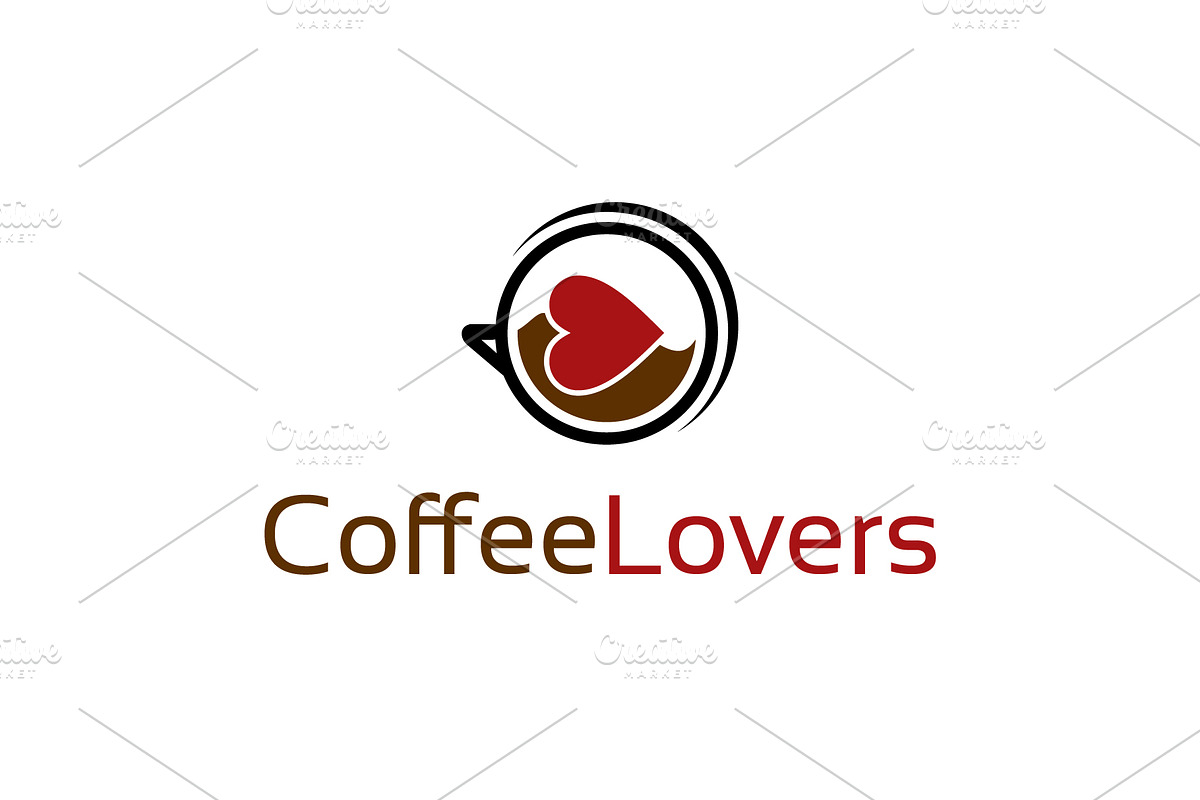 Coffee Lovers Logo Template, a Branding & Logo Template by mesuka (Photo 2 of 2)