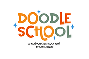Doodle School - Handmade Block Font, a Handwritten Font by SaktiAvellin (Thumbnail 1 of 7)