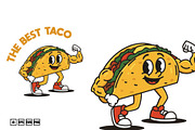 Set Mascot Taco, a Food Illustration by kalehstudio (Thumbnail 3 of 5)