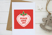 Christmas Wall Art Peace Love Joy, an Illustration by Dream Creation (Thumbnail 5 of 5)