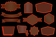 Retro Marquee Sign Frames Clipart, an Illustration by Stellalunarts (Thumbnail 3 of 3)
